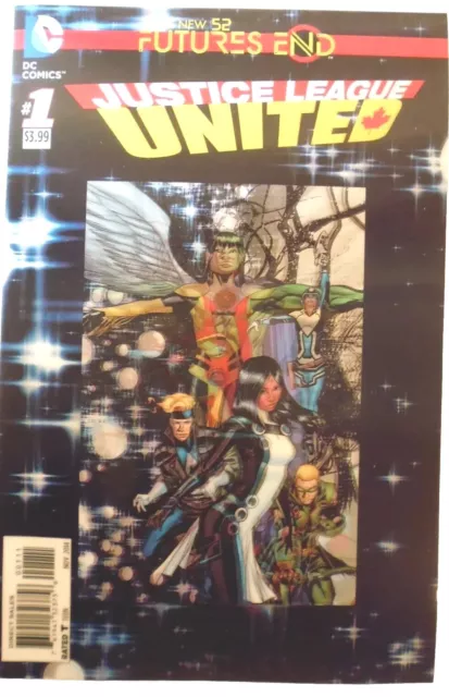 Dc Comics - New 52.  Futures End : Justice League United. 3D Motion Holo.cover
