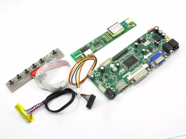 Kit For LTN156AT15 HDMI + DVI + VGA + Audio LCD lvds Controller Driver Board