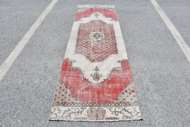 Türkischer Teppich, 2,9x9,2 ft Läuferteppich, Bodenteppich, Wollteppiche,...