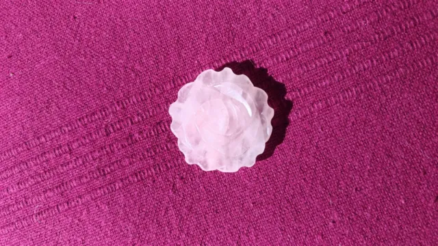 Fleur En Quartz Rose Percee B268