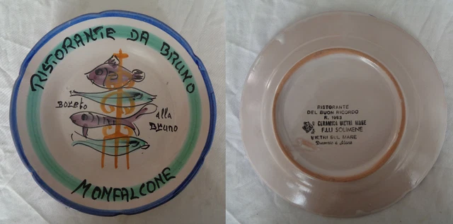 Vecchio Piatto Del Buon Ricordo - Ristorante Da Bruno - Monfalcone (Gorizia)