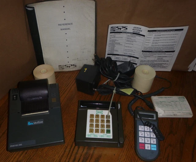 VERIFONE POS System ~ TRANZ 380, PINpad 1000, Printer 250  cables & adapters
