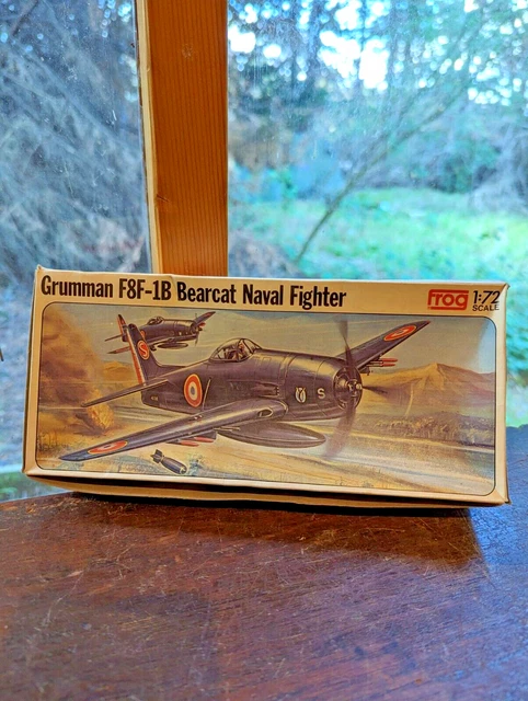 VINTAGE FROG GRUMMAN F8F-1B Bearcat Model Aircraft Kit - 1/72 Scale ...