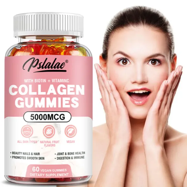 Colágeno 5000mcg - Biotina- Antienvejecimiento, Antioxidante, Reduce Las Arrugas