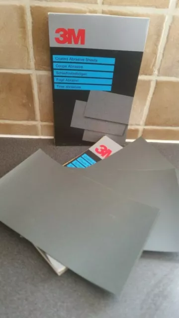 3M 2000 Grit 10 SHEET PACK MICRO FINE Wet or Dry. 230mm x 140mm