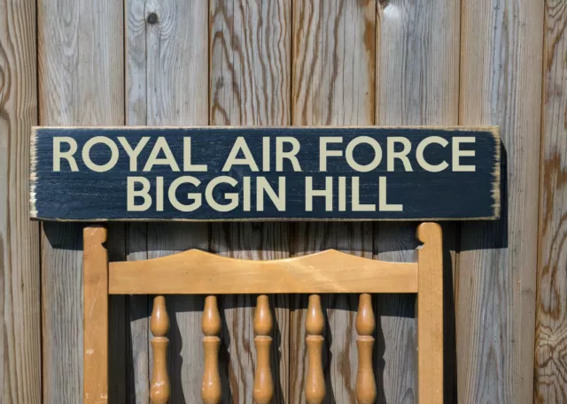 ROYAL AIR FORCE BIGGIN HILL vintage style military signs ww2 army RAF FIGHTER