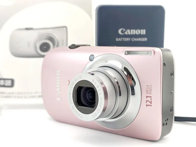 Canon IXY Digital 510 IS Pink 12.1MP 4x Zoom Digital Camera  [Near Mint] Japan