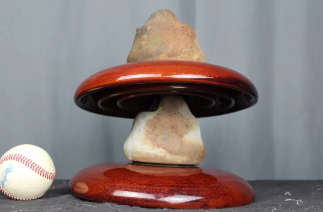 Antique Pinco 15000 two tier 10" ceramic & iron insulator, 22 lbs. mushroom