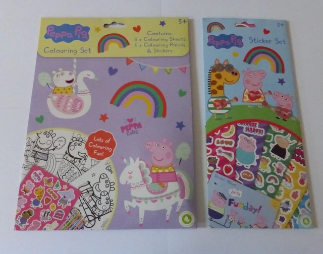 PEPPA PIG COLOURING Set &amp; Sticker Set £3.50 - PicClick UK