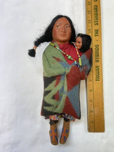Skookum Doll, mother & Child 1930s great condition 11” H  $125 free shipping