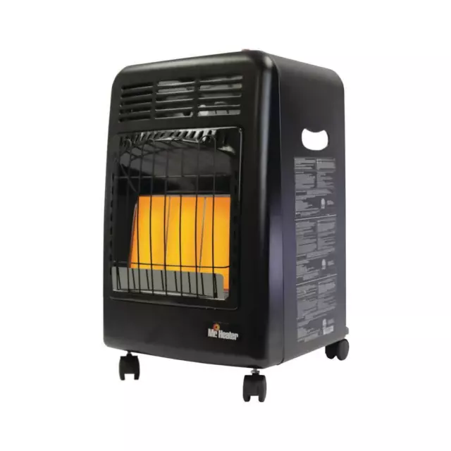 Mr. Heater Cabinet Propane Space Heater 18,000 BTU Radiant with Hose + Regulator