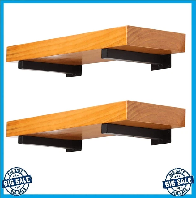 4 Pack Heavy Duty Floating Shelf Brackets10 Inch Wall Mounted Industrial Metal B