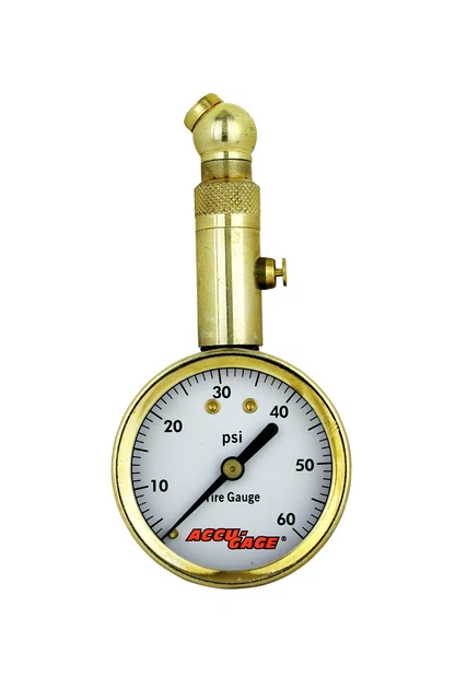 S60XA (5-60 PSI) Swivel Angle Chuck Dial Tire Pressure Gauge