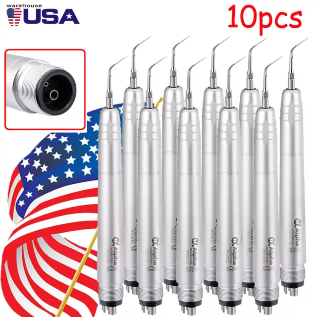 Dental Hygienist Ultrasonic Air Scaler Handpiece Sonic Perio Teeth Scaling 2Hole