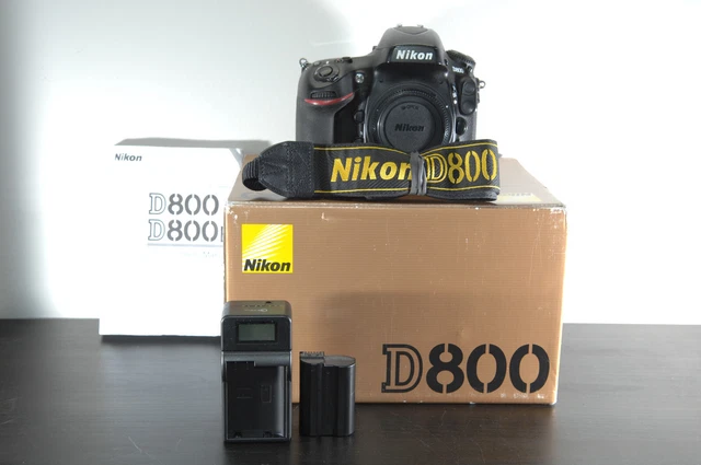 Nikon D800 36.3 MP Digital SLR Camera - (Body Only) Shutter=27k (Boxed)