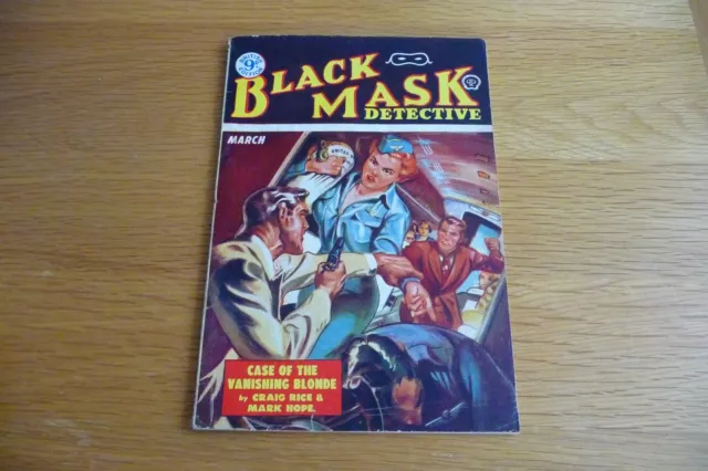 Black Mask  Detective Magazine  British edition March  1953  Pulp Crime  jax