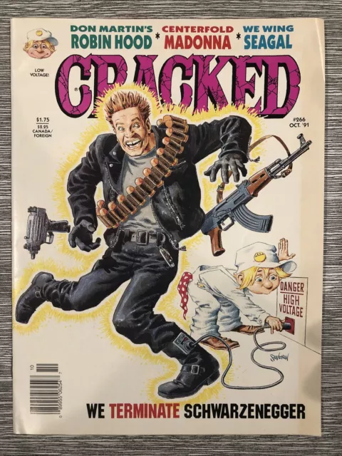 Vintage Cracked Comic Book Magazine 266 October 1991 We Wing Seagal 49 Pages