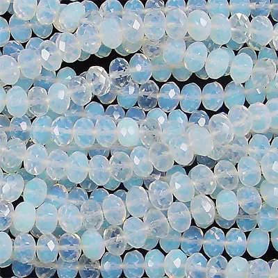 Opalite  Sea Opal  8Mm Faceted Rondelle Beads A+
