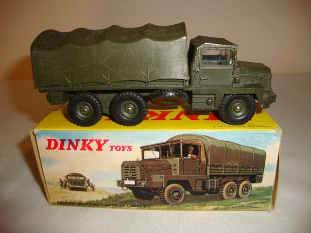 M1 Dinky Toys - BERLIET Gazelle 6x6 Militaire baché, 1:50 Original