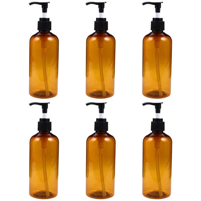 6 piezas 300 ml dispensador de bomba botellas de champú vacío botellas de bomba rellenables
