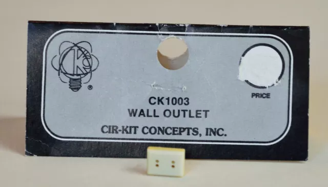 New Dolls House Furniture - 12v Wall Outlet Socket by Cir-Kit