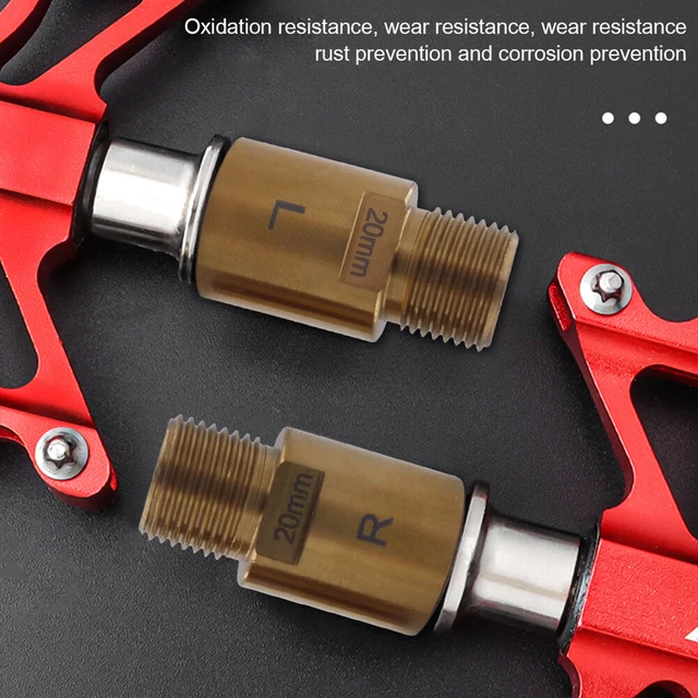 PEDAL EXTENDER AXLE Crank Steel Bike Pedal Axle Extender for Mountain