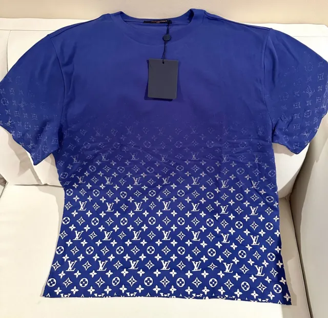 Louis Vuitton 1A9G6Q Lvse Monogram Gradient T-Shirt , Blue, Xs