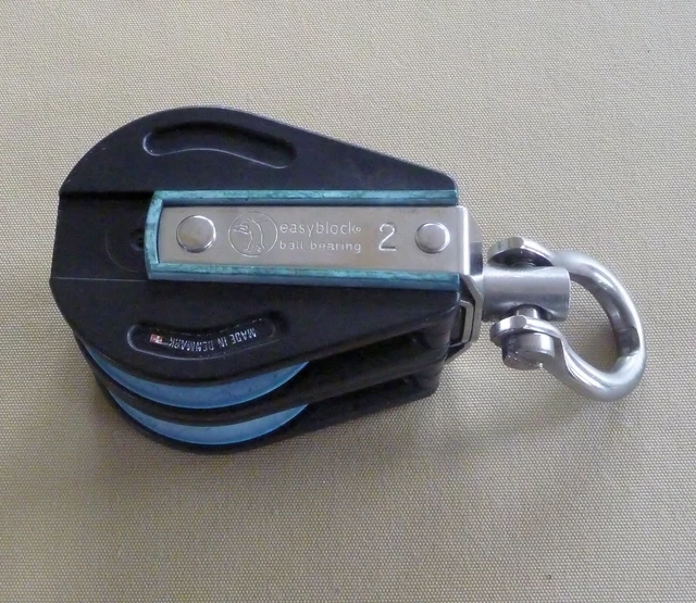 EasyBlock Series 2 Double Block 2-3/4" Ball Bearing Sheaves Swivel Head Shackle