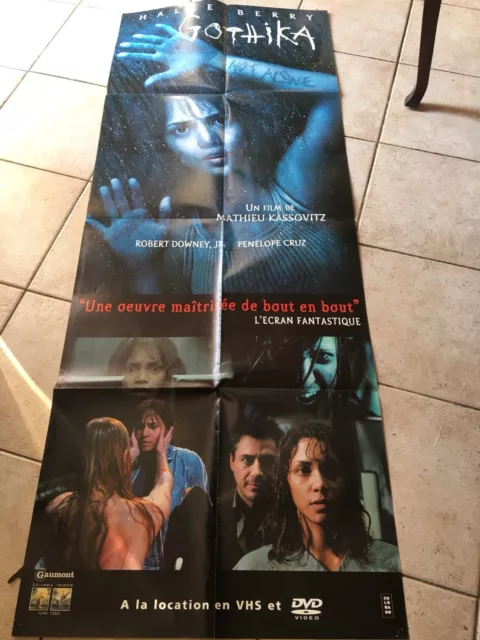 Affiche Cinéma Vidéo Club Gothika Halle Berry par Mathieu Kassovitz  58 X 158 Cm