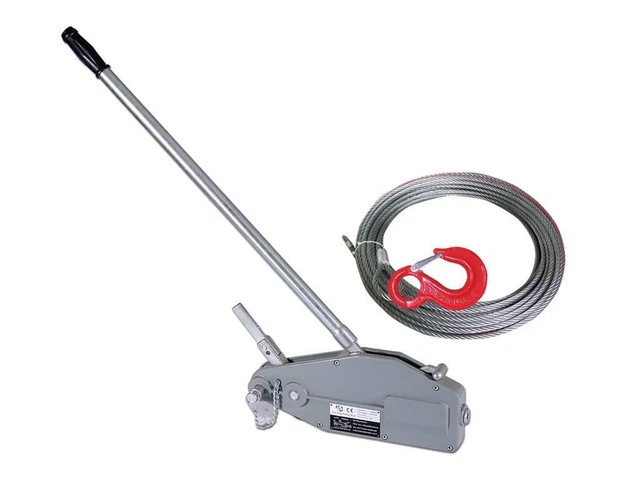 Treuil De Halage Fartools 1000Kg - À Levier Tout Acier - Câble Acier 2m - Double Crochet
