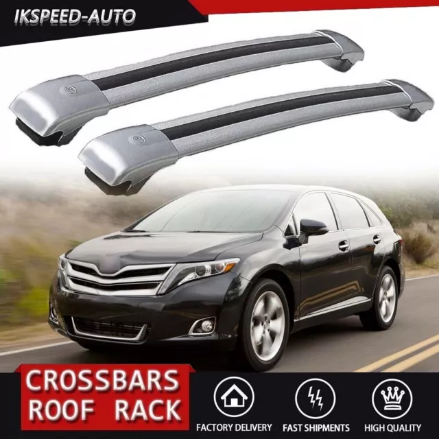 2Pcs Lockable roof crossbars cross bar Rack fit toyota venza 2020-2023 2024