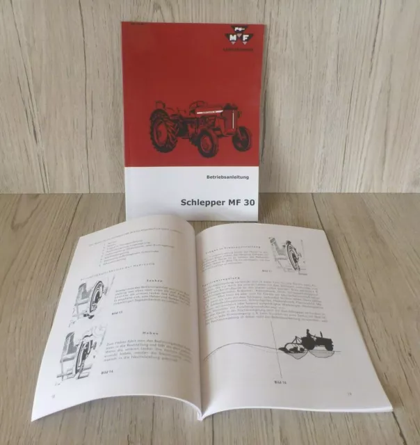 Massey Ferguson Bedienungsanleitung für Traktor MF30  MF 30