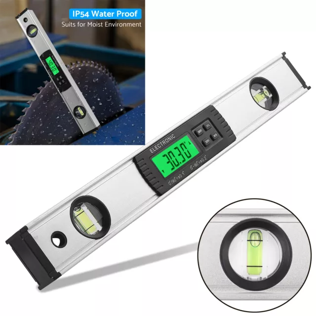 Digital Spirit Level Angle Finder Protractor Inclinometer Magnetic Base Gauge