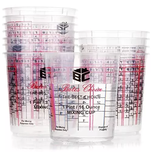 Paint Mixing Cup,16 oz ,12 Cups, Resin Mixing Cups, Mixing Cups for Epoxy Resin