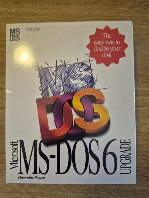Microsoft MS-DOS 6.22 + Enhanced Tools Full Version - Sealed 3.5" Floppy Disks, Brand New