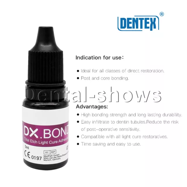 Dental Light Cure Dentin Enamel Resin Bonding Adhesive DX.BOND V 5ml/Bottle