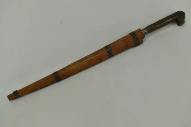Algerian Kabyle (Flyssa) Steel Iron Brass Dagger With sheath 19th century 2