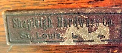Antique Early 1900's Shapleigh Hardware Co Diamond Edge Straight Razor Box Only