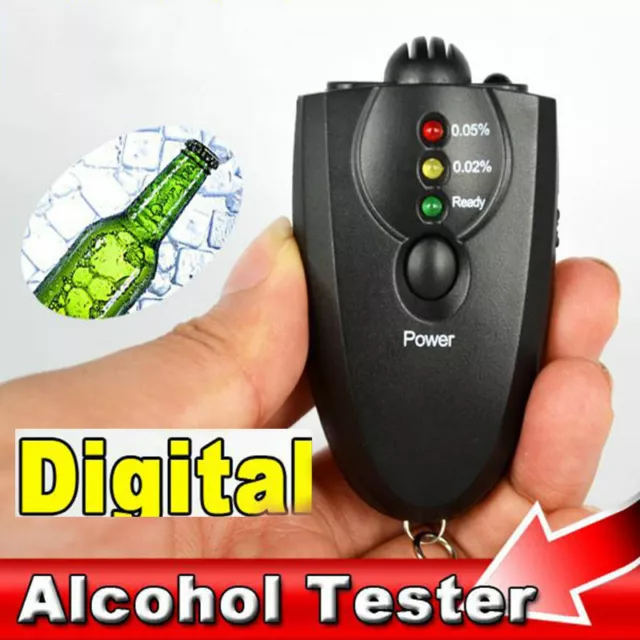 LED Test Breathalyzer Analyzer Detector Breath Test Alcohol Tester LCD Digital
