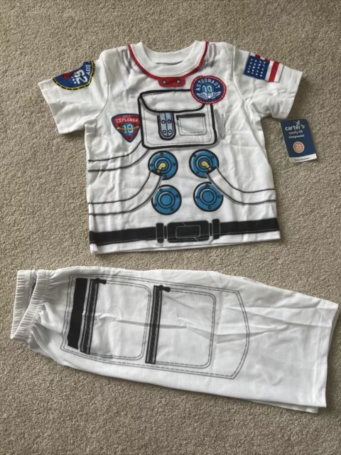 Ensemble pyjama astronaute pour tout-petits garçons taille 3T CARTERS costume de nuit 2 pièces vêtements de nuit neufs