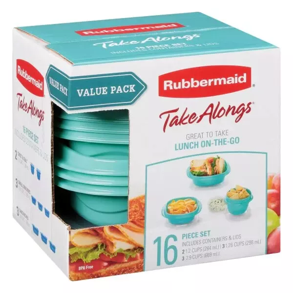 7 Piece LOT SET Rubbermaid FreshWorks Produce Saver Storage Containers Sm  Med Lg