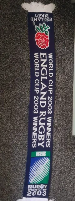 Official England Rugby World Cup Winners 2003 Scarf Double Sided