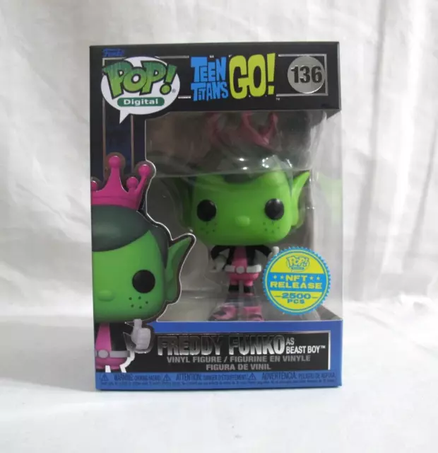 Funko Pop! Digital Teen Titans Go - Freddy as Beast Boy #136 LE 2500 - Fast Ship