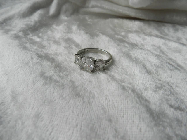 Bague En Argent Ouvragée Avec Cœur - Taille 56, Occasion En Très Bon État (TBE) - Bijou Vintage Féminin