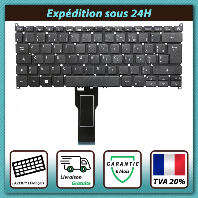 Clavier AZERTY Français Pour Acer Swift 3 SF314 - Remplacement Neuf, Compatible Plusieurs Modèles