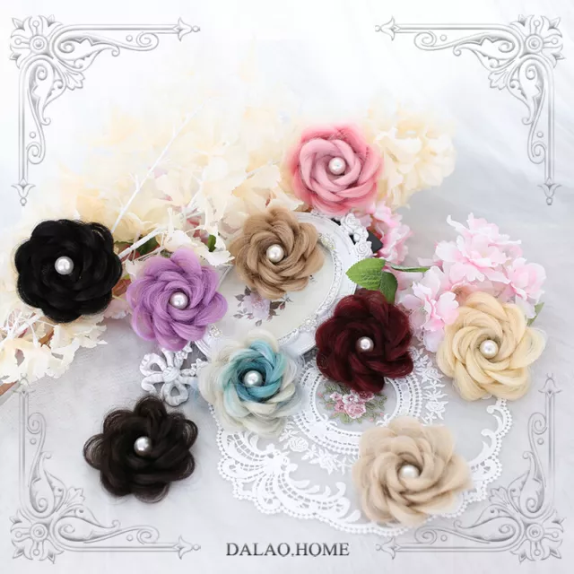 Lady Women Handmade Lolita Girl Fashion Rose Wig Hair Accessories Pre-sale