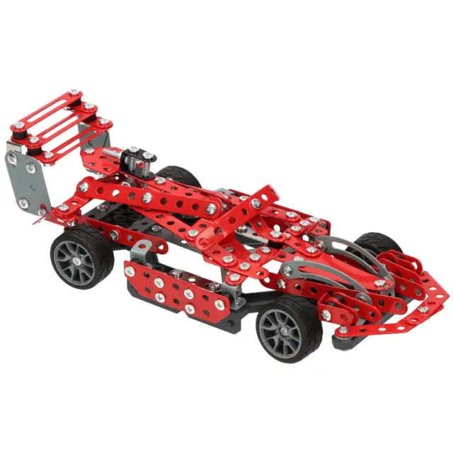 Racing Car 287 pcs Toy Formula 1 Red Ferrari Metal Meccano Playtive 3