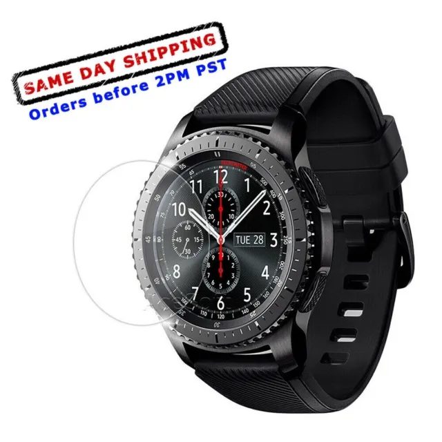 Heavy-Duty 9H Tempered Glass Screen Protector f Samsung Gear S3 Classic SM-R775V