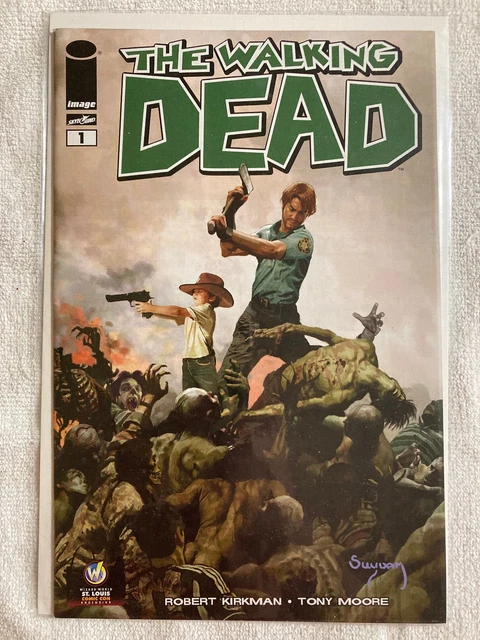 WALKING DEAD #1 St Louis 2013 Wizard World Comic Con Exclusive Variant Suydam NM