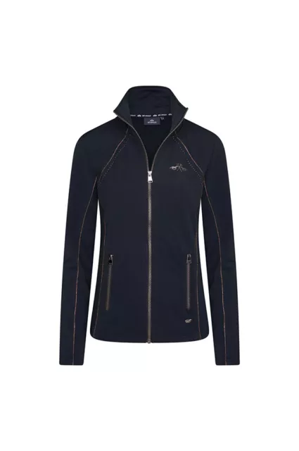 HV Polo Ladies Caroline Tech Fleece Mesh Jacket - Navy - Extra Large